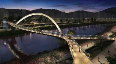 중랑천 보행교량 건설공사 수주 썸네일